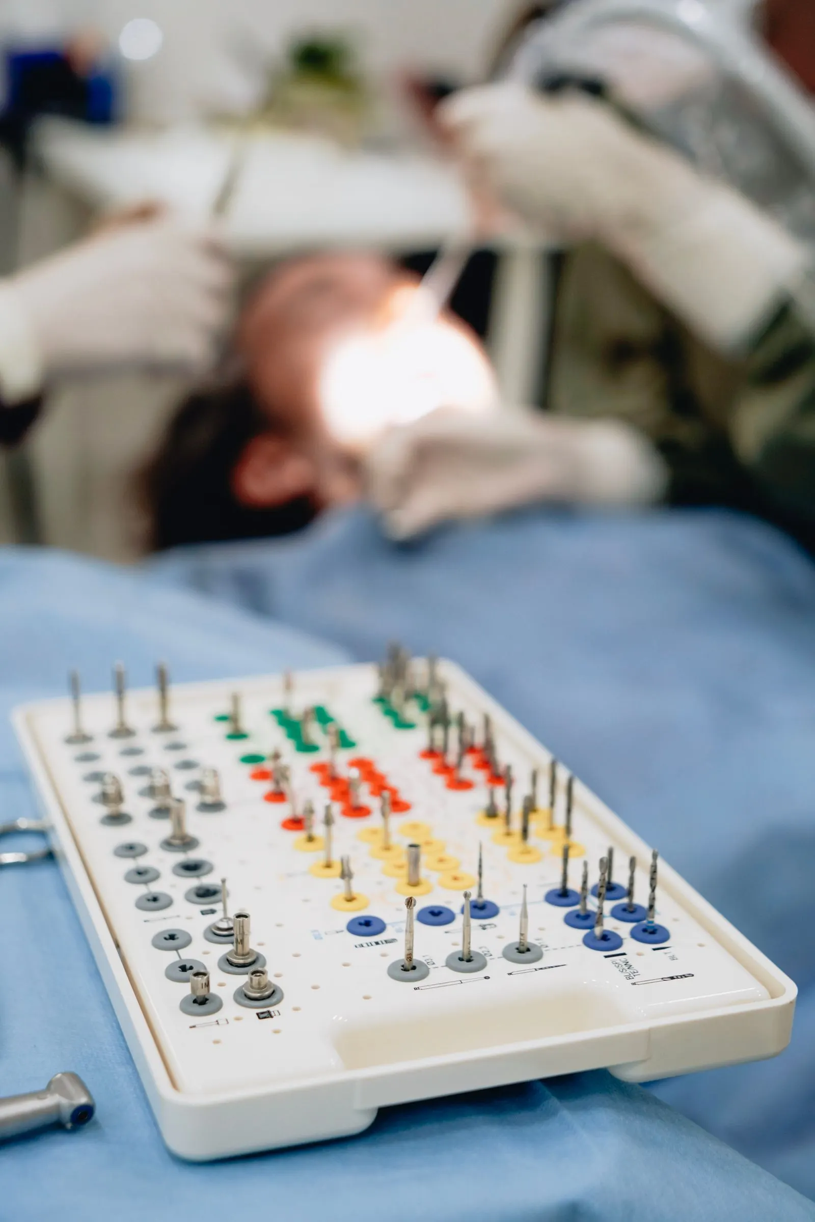 Implant surgical kit in the treatment room